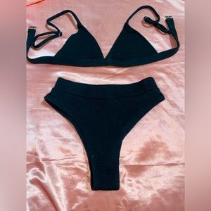 black cotton swimsuit, never worn